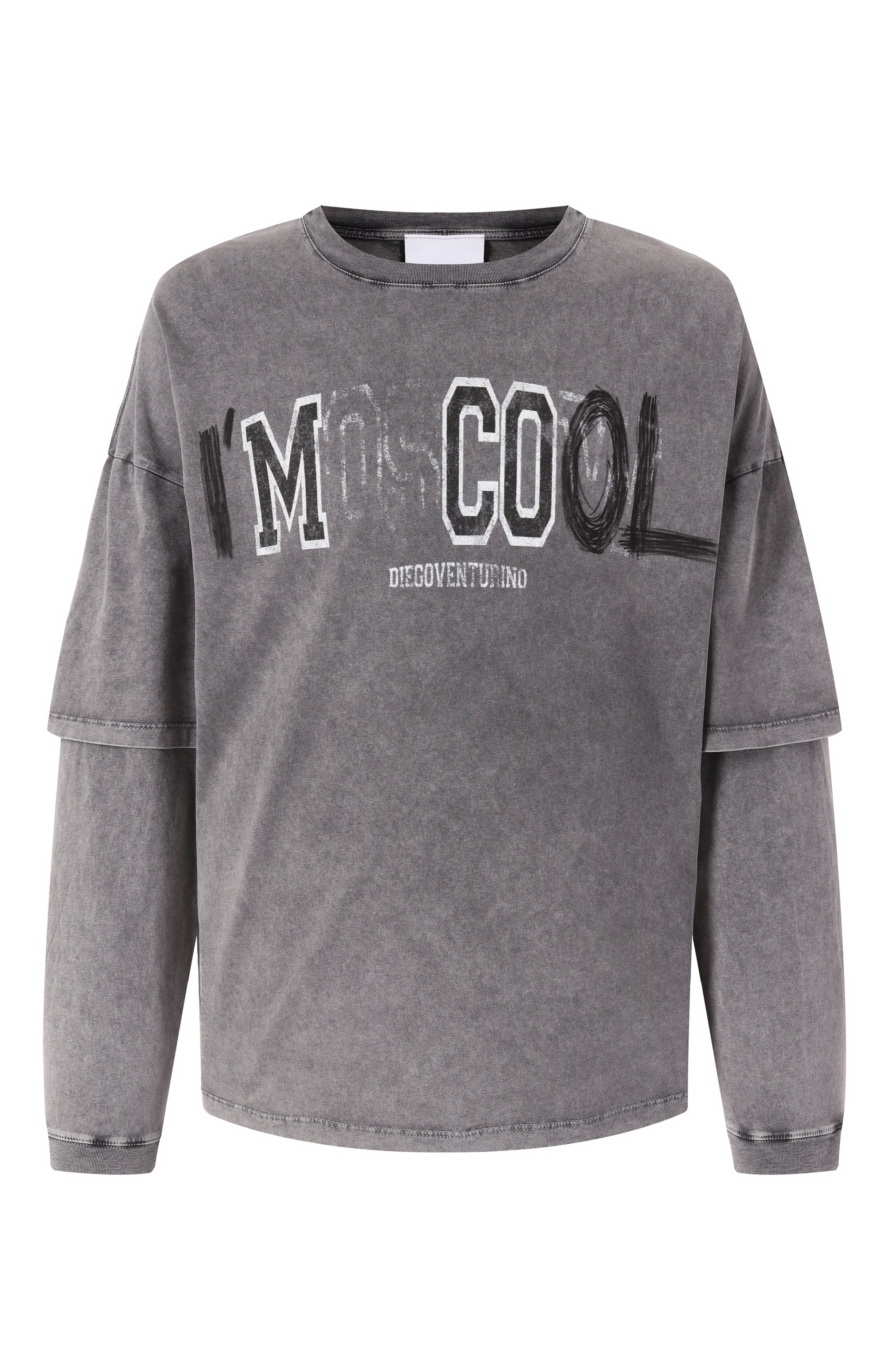 Хлопковый лонгслив DIEGO VENTURINO, арт. DVTS-MLCC00L, фото 1