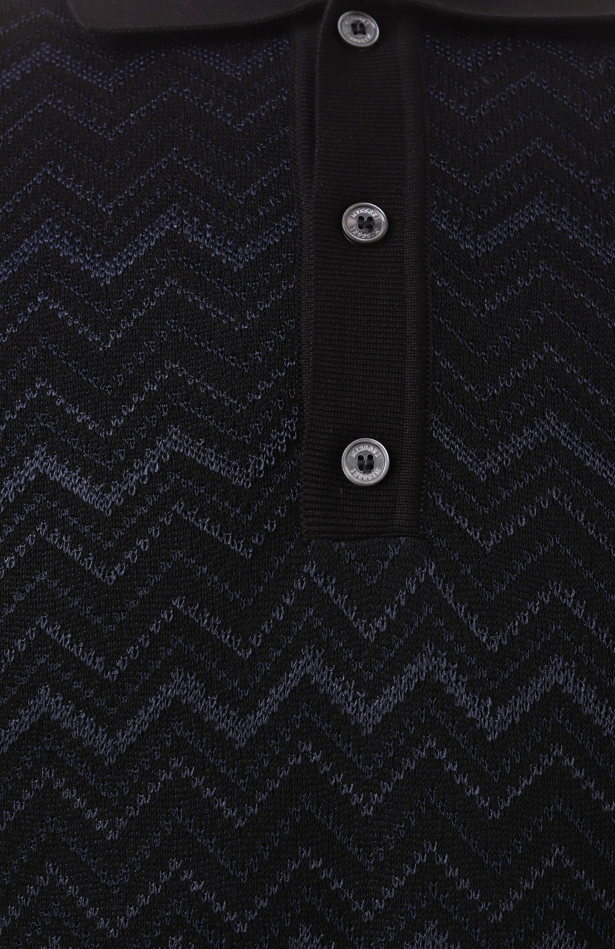 Поло из хлопка и вискозы MISSONI, арт. US25S203/BK0040, фото 6
