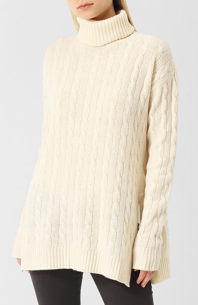 Однотонная водолазка из смеси шерсти и кашемира POLO RALPH LAUREN, арт. 211716657, фото 3