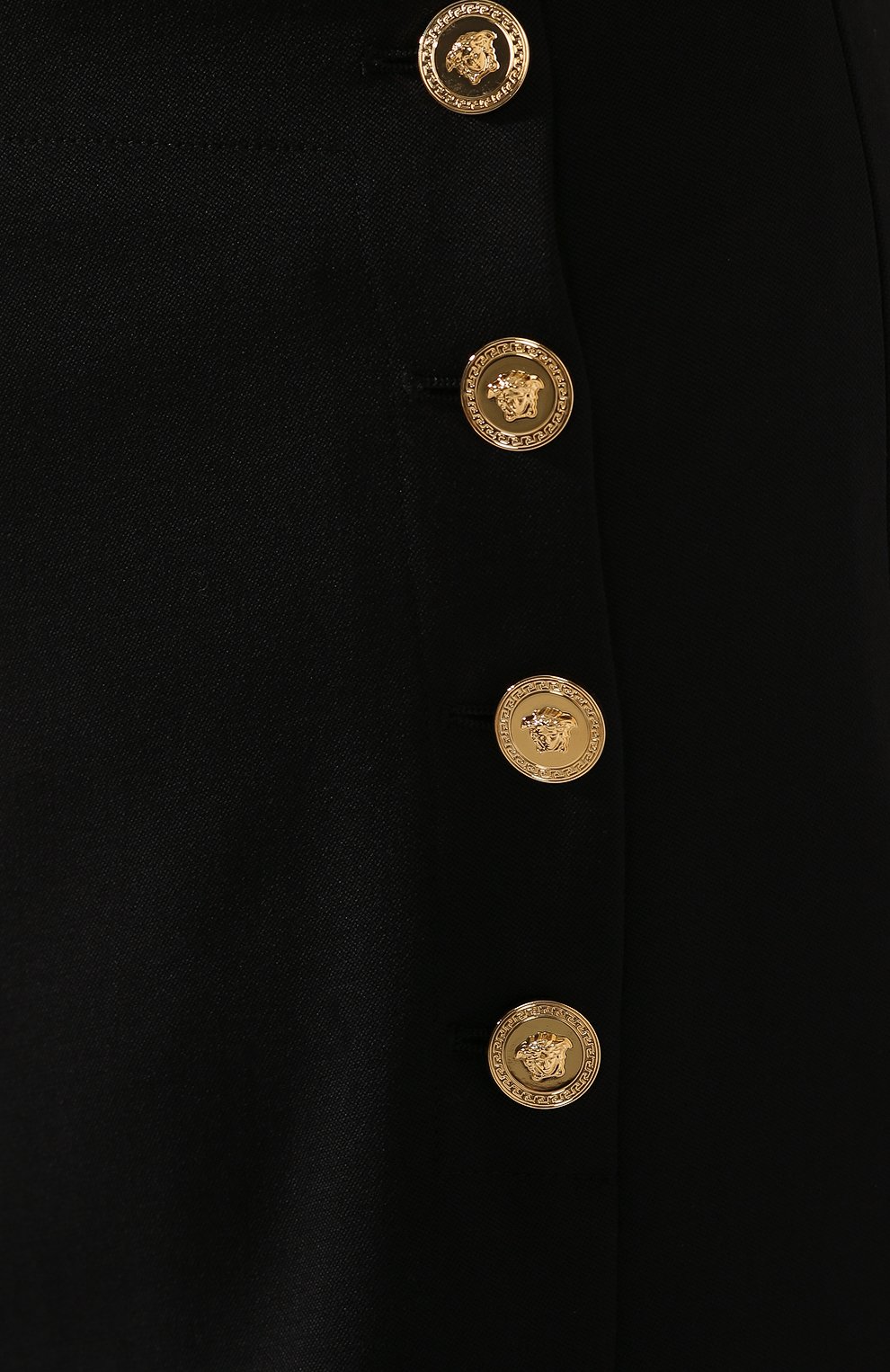 Шерстяные брюки VERSACE черного цвета по цене 109000 руб., арт. A84013/A226027, фото 5 Шерстяные брюки VERSACE, арт. A84013/A226027, фото 5