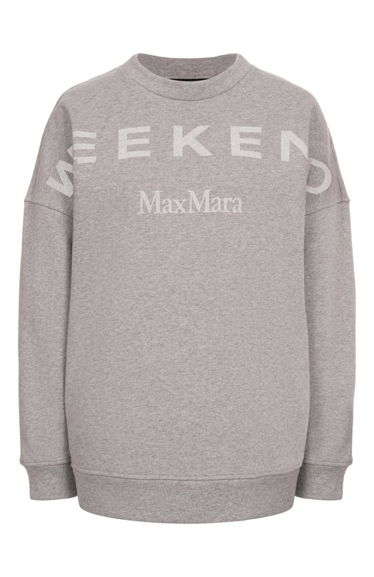 

Хлопковый свитшот Weekend Max Mara, Серый