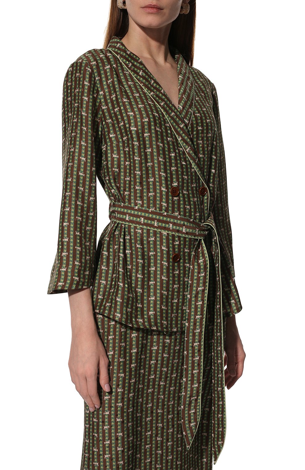 Шелковая рубашка ULYANA SERGEENKO, арт. CMA003SS22Ornella (4536т21), фото 3