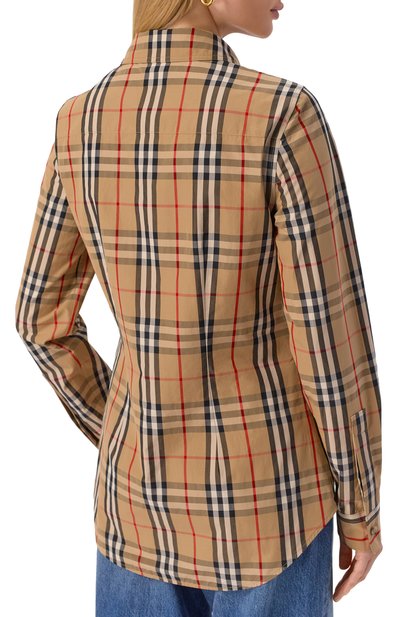 Хлопковая рубашка BURBERRY, арт. 8111847, фото 4
