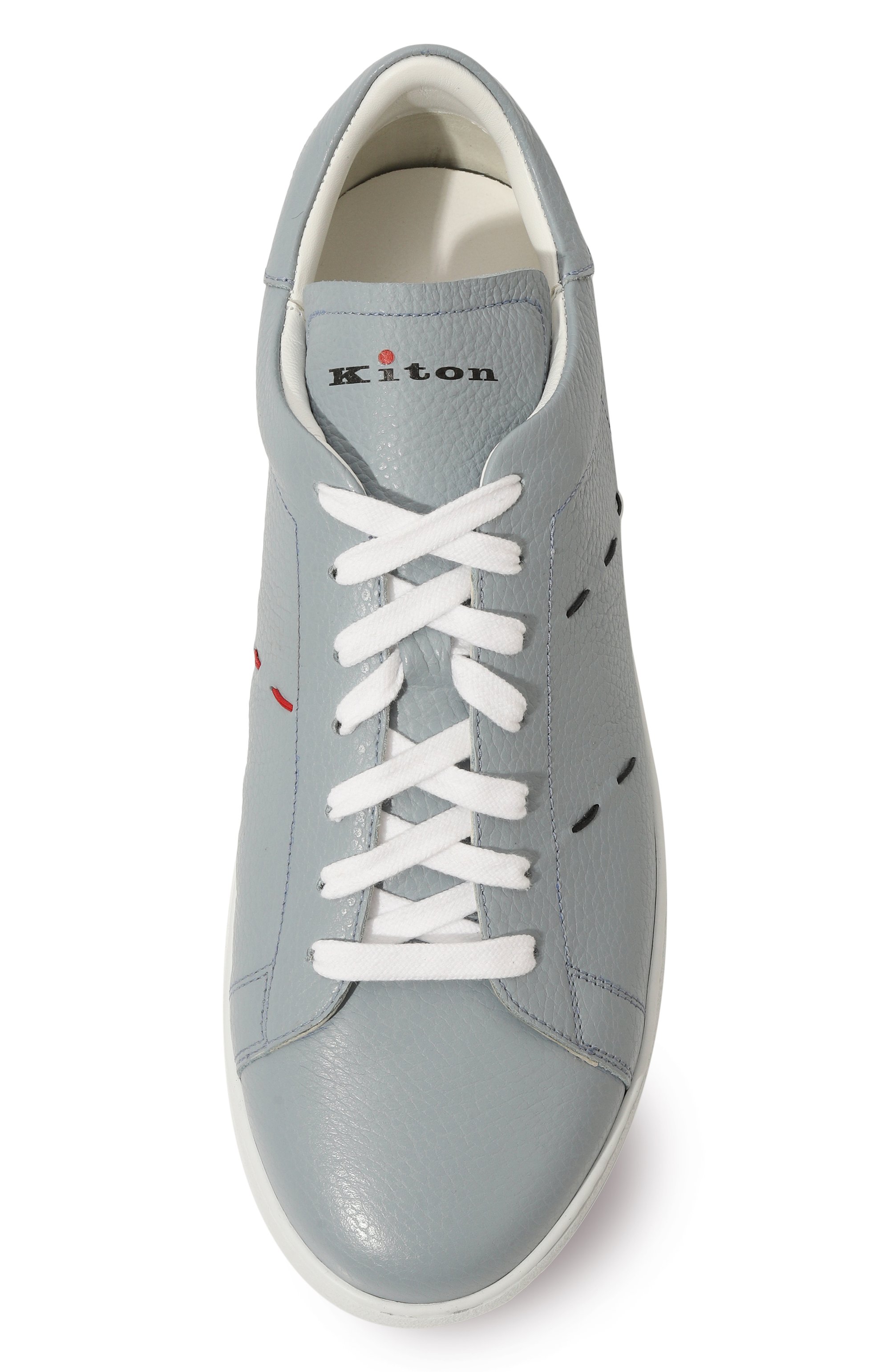 Кожаные кеды KITON, арт. USSA068N01035, фото 6