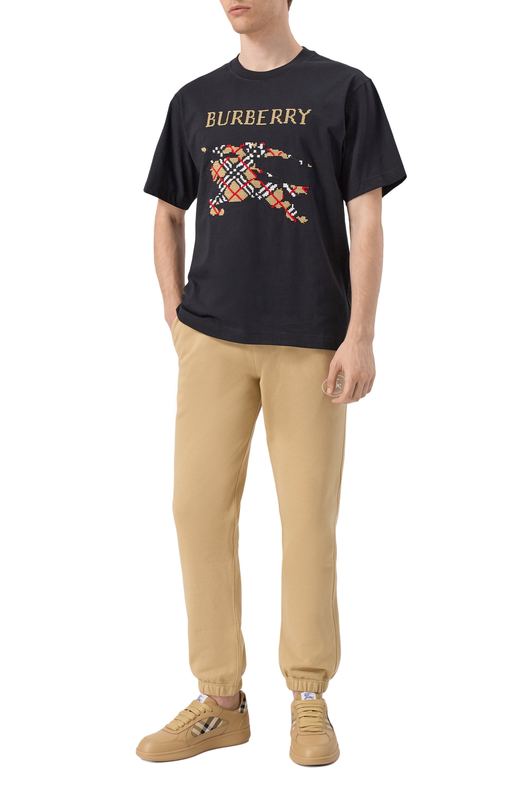 Хлопковая футболка BURBERRY, арт. 8109021, фото 2