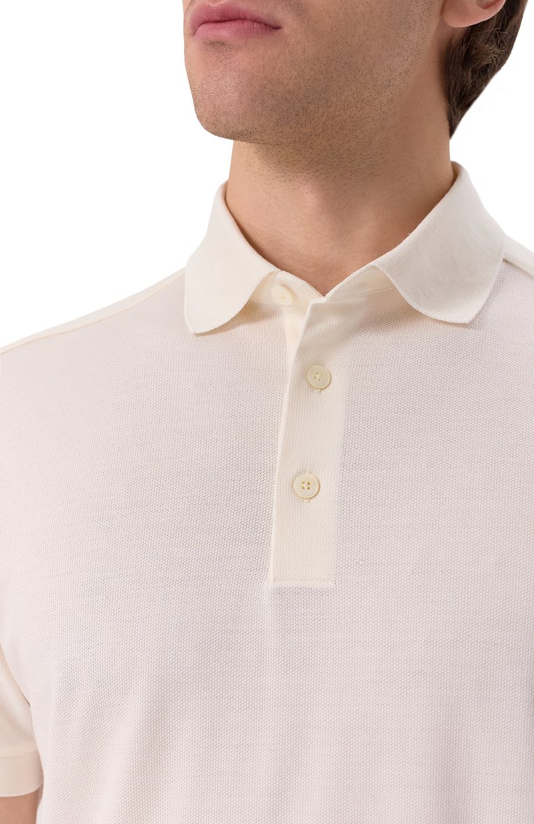 Поло из хлопка и шелка ZEGNA, арт. F786/UF341A9, фото 1