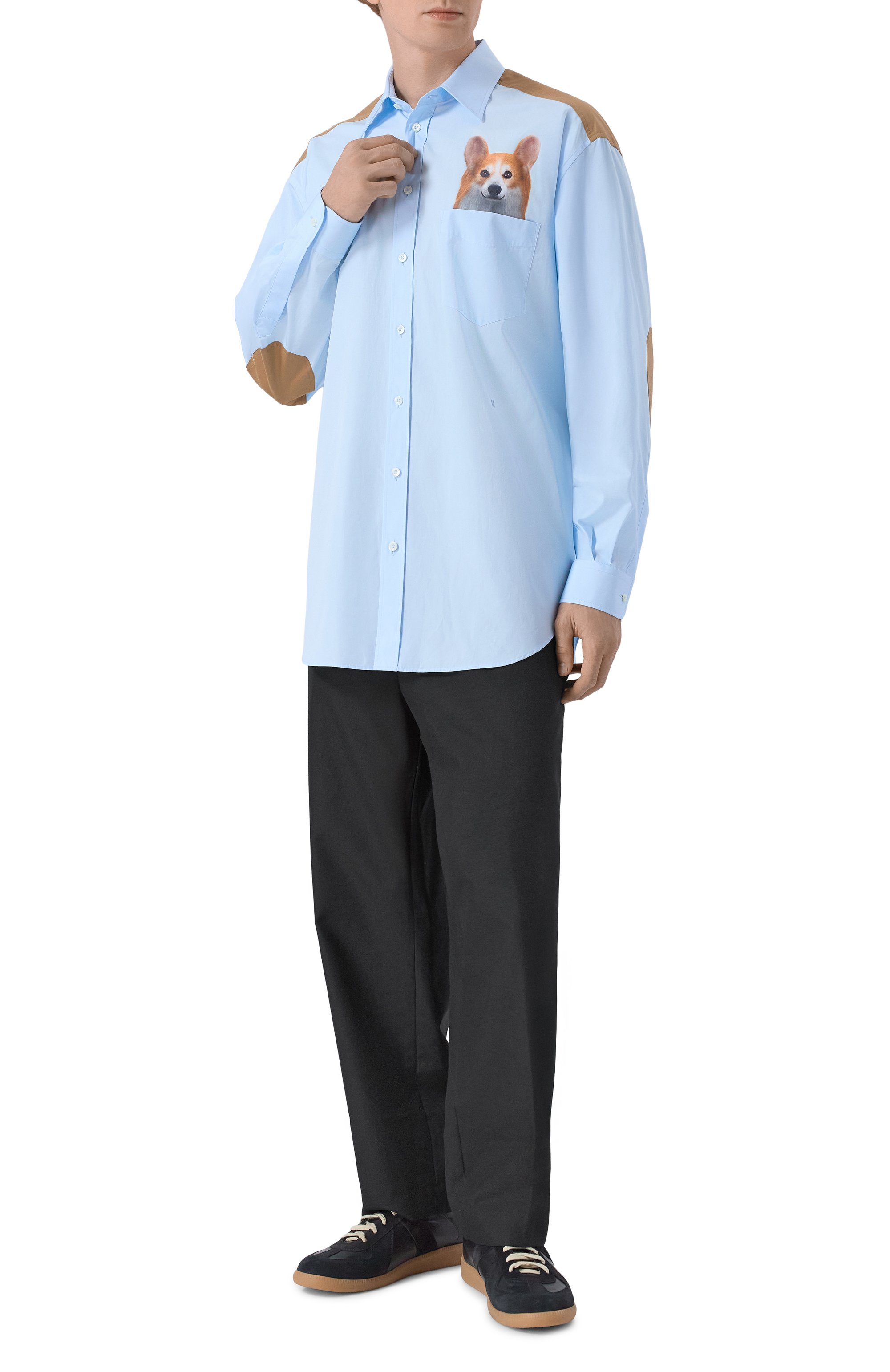 Хлопковая рубашка MOSCHINO, арт. A0243/5235, фото 2