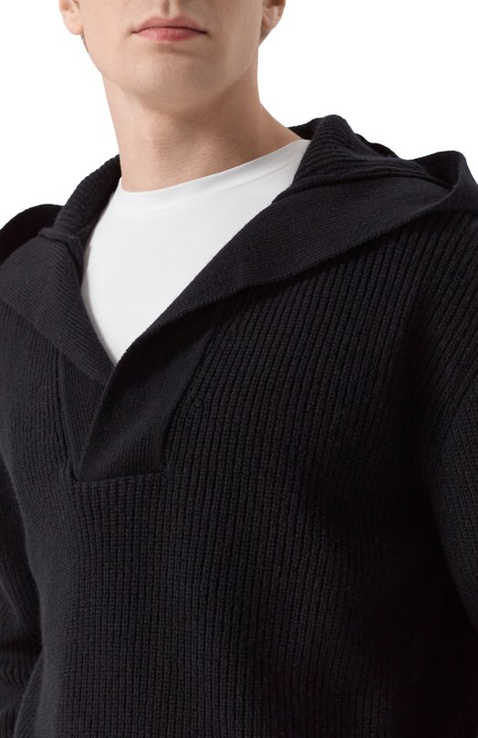 Пуловер из шерсти и кашемира Laneus F5LAMAKH006 Чёрный  F5LAMAKH006 Фото 5