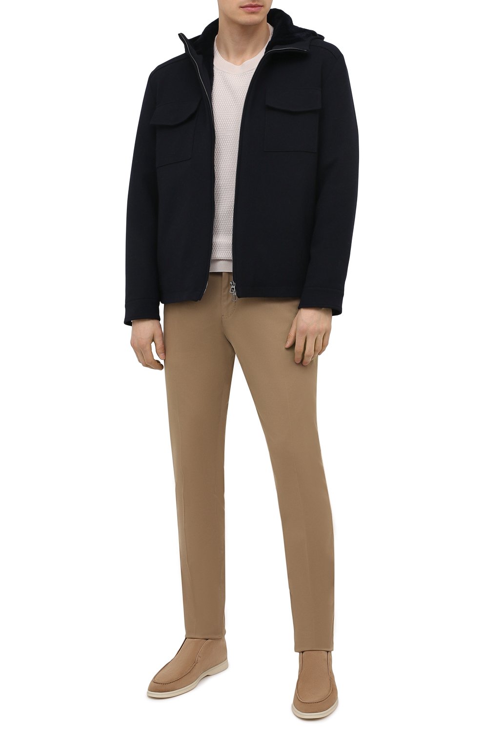 Шерстяная куртка с подкладкой из нутрии LORO PIANA, арт. FAL6161, фото 2