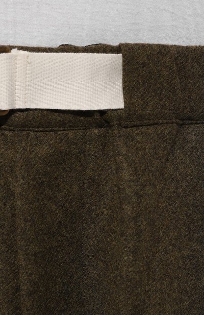 Шерстяные брюки DARKPARK хаки цвета по цене 72600 руб., арт. MTR09/FAW02, фото 5 Шерстяные брюки DARKPARK, арт. MTR09/FAW02, фото 5