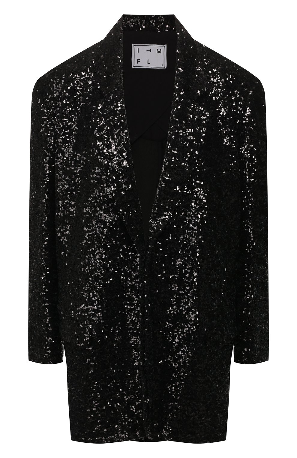 Жакет с пайетками IN THE MOOD FOR LOVE черного цвета по цене 72500 руб., арт. BLACK JACKET, фото 1 Жакет с пайетками IN THE MOOD FOR LOVE, арт. BLACK JACKET, фото 1