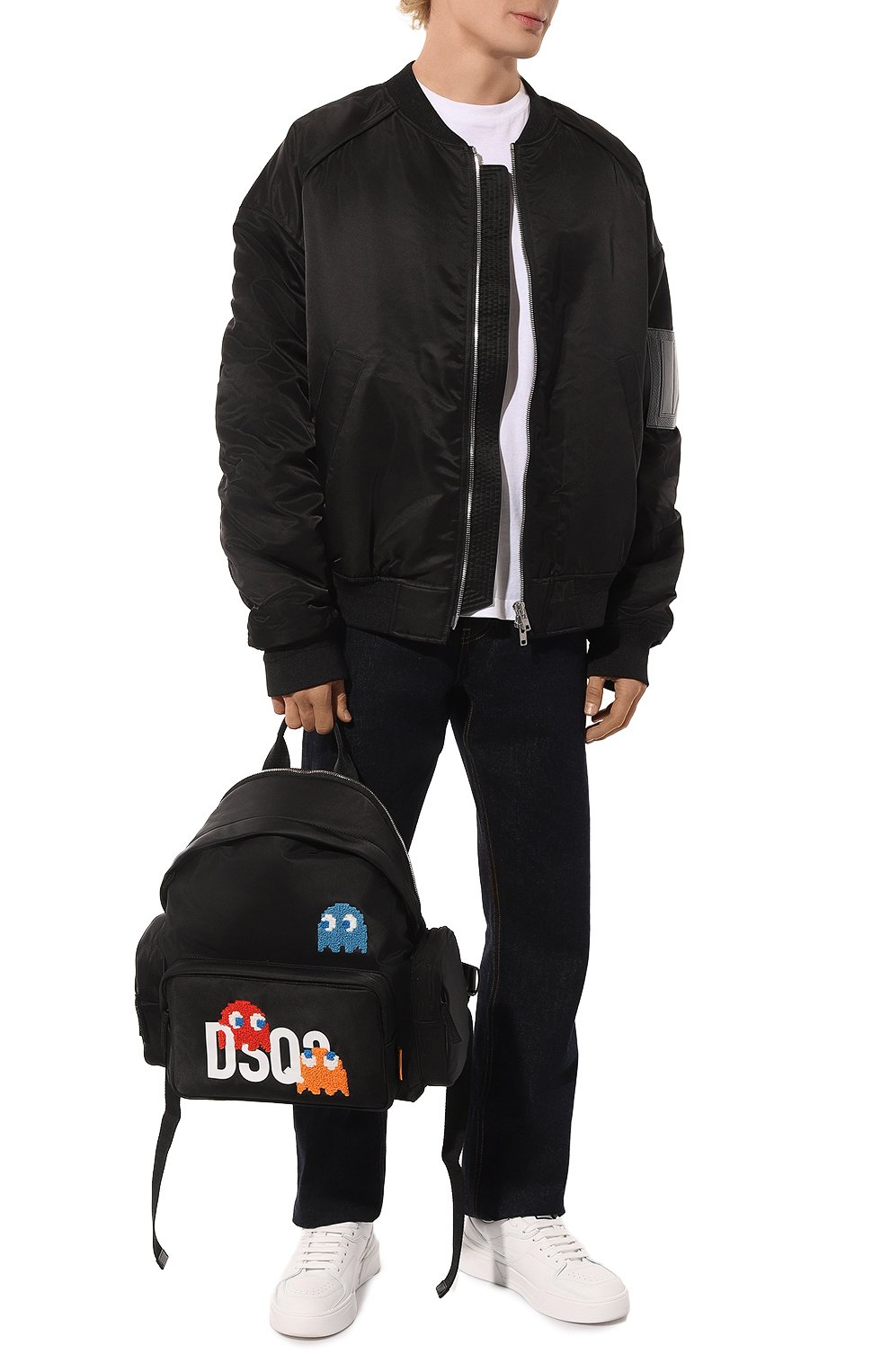 Текстильный рюкзак dsquared2 x pac-man™ DSQUARED2 черного цвета по цене 65950 руб., арт. BPM0106/11700001, фото 7 Текстильный рюкзак dsquared2 x pac-man™ DSQUARED2, арт. BPM0106/11700001, фото 7