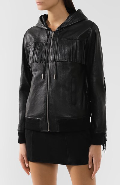 Кожаная куртка SAINT LAURENT, арт. 572850/YC2UE, фото 3