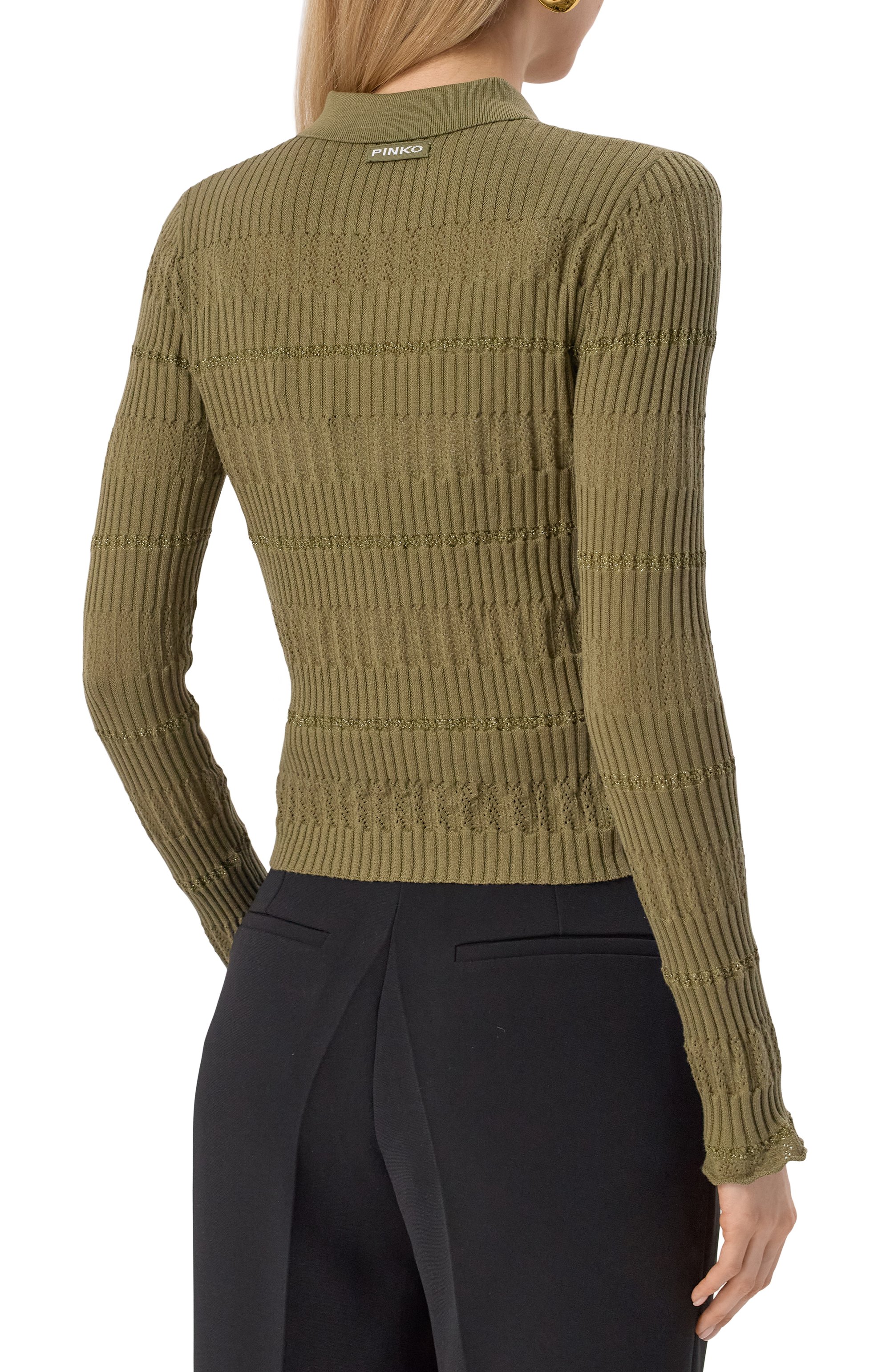 Пуловер из хлопка и шелка PINKO, арт. 104737/A2FC, фото 4