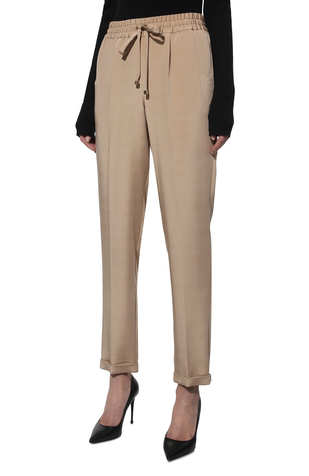 Шелковые брюки KITON, арт. D37102K0977A, фото 3