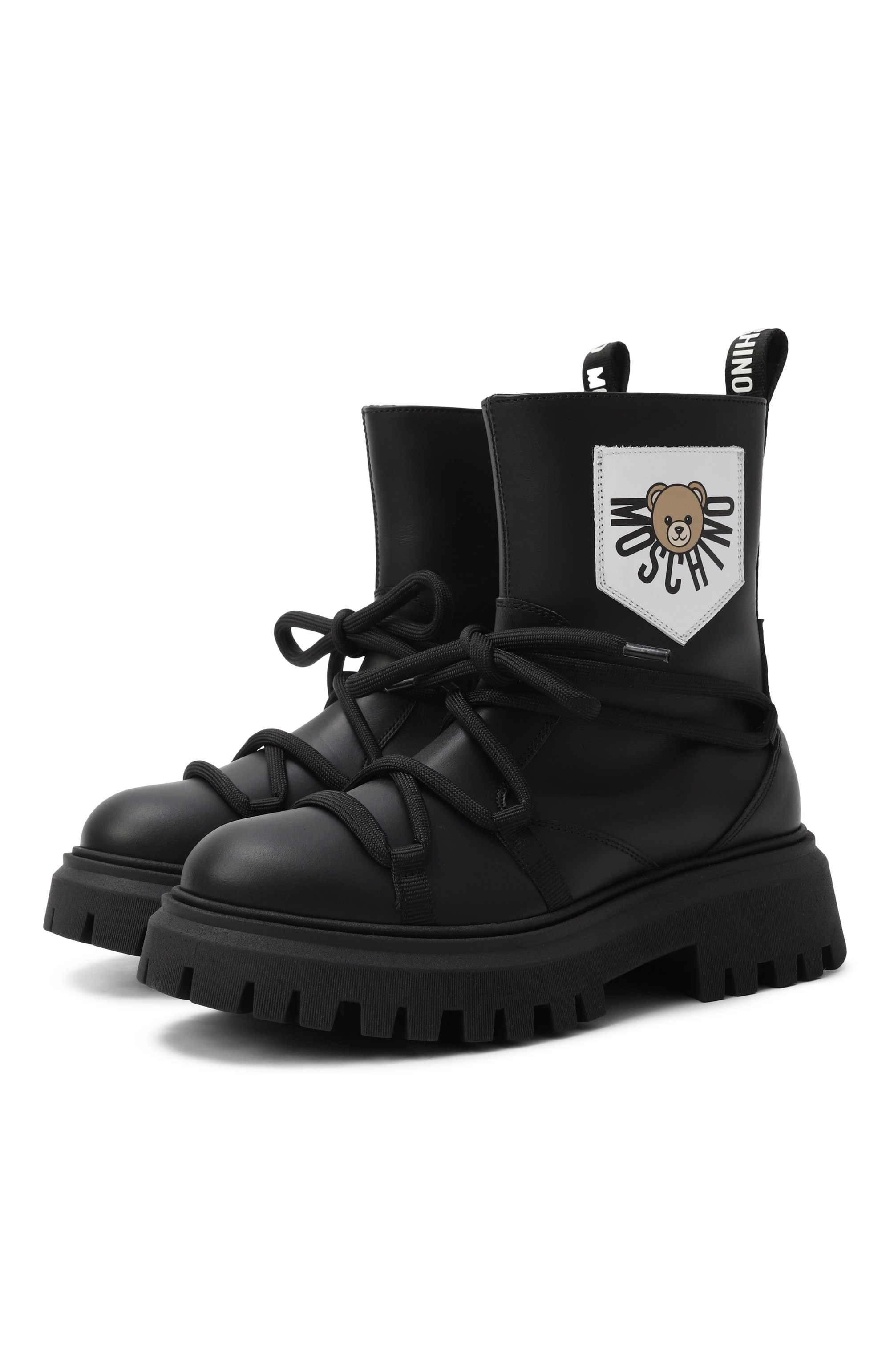 Кожаные ботинки MOSCHINO, арт. 81953/VAR4/36-40, фото 1