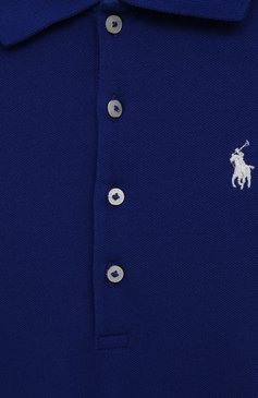 Детское хлопковое платье POLO RALPH LAUREN синего цвета, арт. 313862334 | Фото 3 (Рукава: Короткие; Случай: Повседневный; Материал внешний: Хлопок; Девочки Кросс-КТ: Платье-одежда; Ростовка одежда: 12 лет | 152 см, 9 лет | 134 см, 8 лет | 128 см)