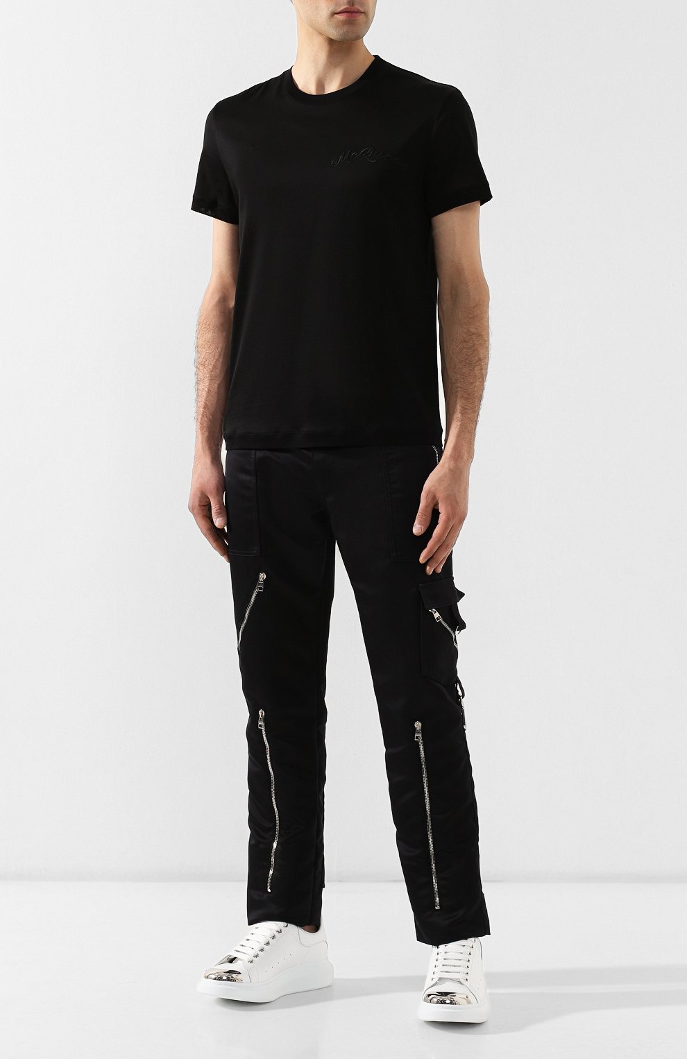 Хлопковая футболка ALEXANDER MCQUEEN, арт. 567352/QNX01, фото 2
