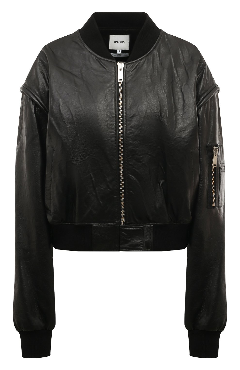 Кожаный бомбер HALFBOY, арт. HSS241WLBB084, фото 1