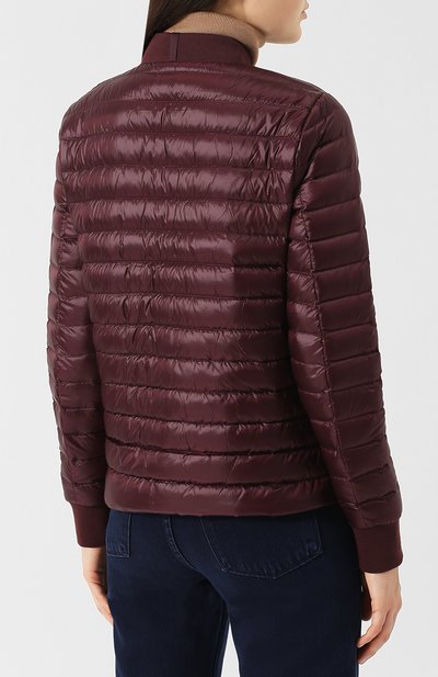 Однотонная стеганая куртка на молнии POLO RALPH LAUREN бордового цвета по цене 34600 руб., арт. 211705953, фото 4 Однотонная стеганая куртка на молнии POLO RALPH LAUREN, арт. 211705953, фото 4
