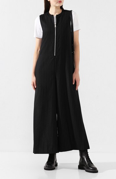 Шерстяной комбинезон YOHJI YAMAMOTO черного цвета по цене 79800 руб., арт. YC-D42-142, фото 3 Шерстяной комбинезон YOHJI YAMAMOTO, арт. YC-D42-142, фото 3