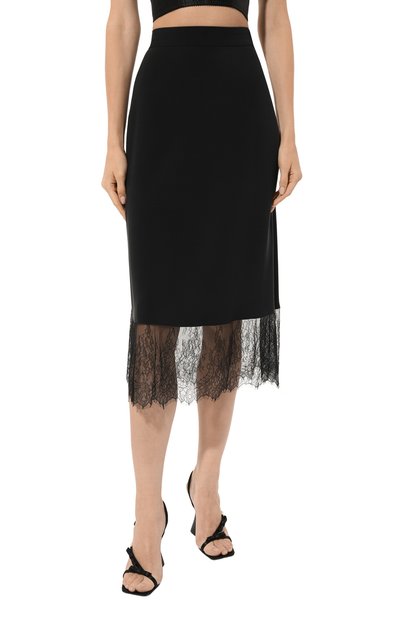 Шелковая юбка CHAPURIN черного цвета по цене 75000 руб., арт. SK/19518/27875-м/SS23, фото 3 Шелковая юбка CHAPURIN, арт. SK/19518/27875-м/SS23, фото 3