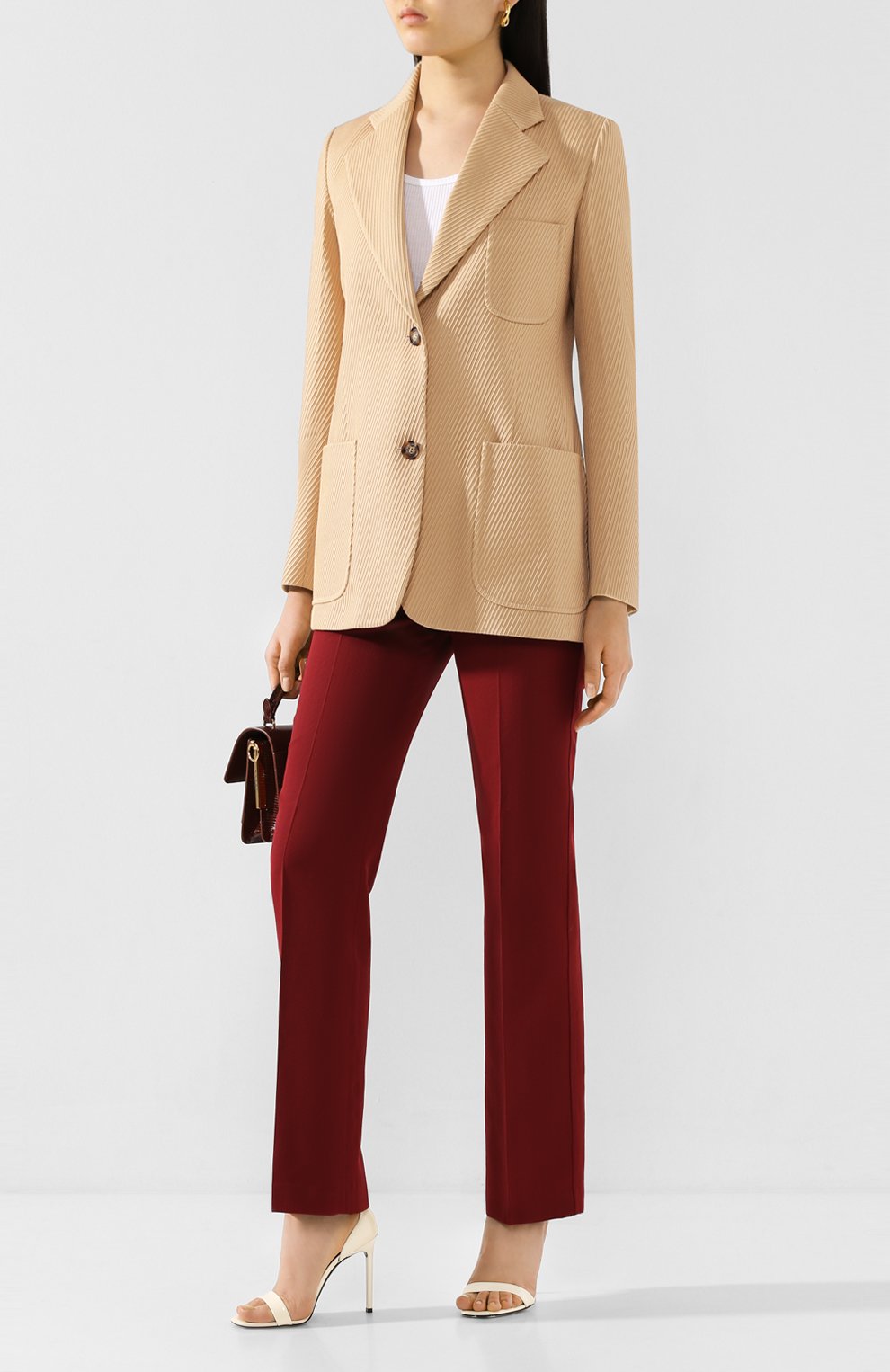 Хлопковый жакет VICTORIA BECKHAM, арт. 1220WJK001174A, фото 2