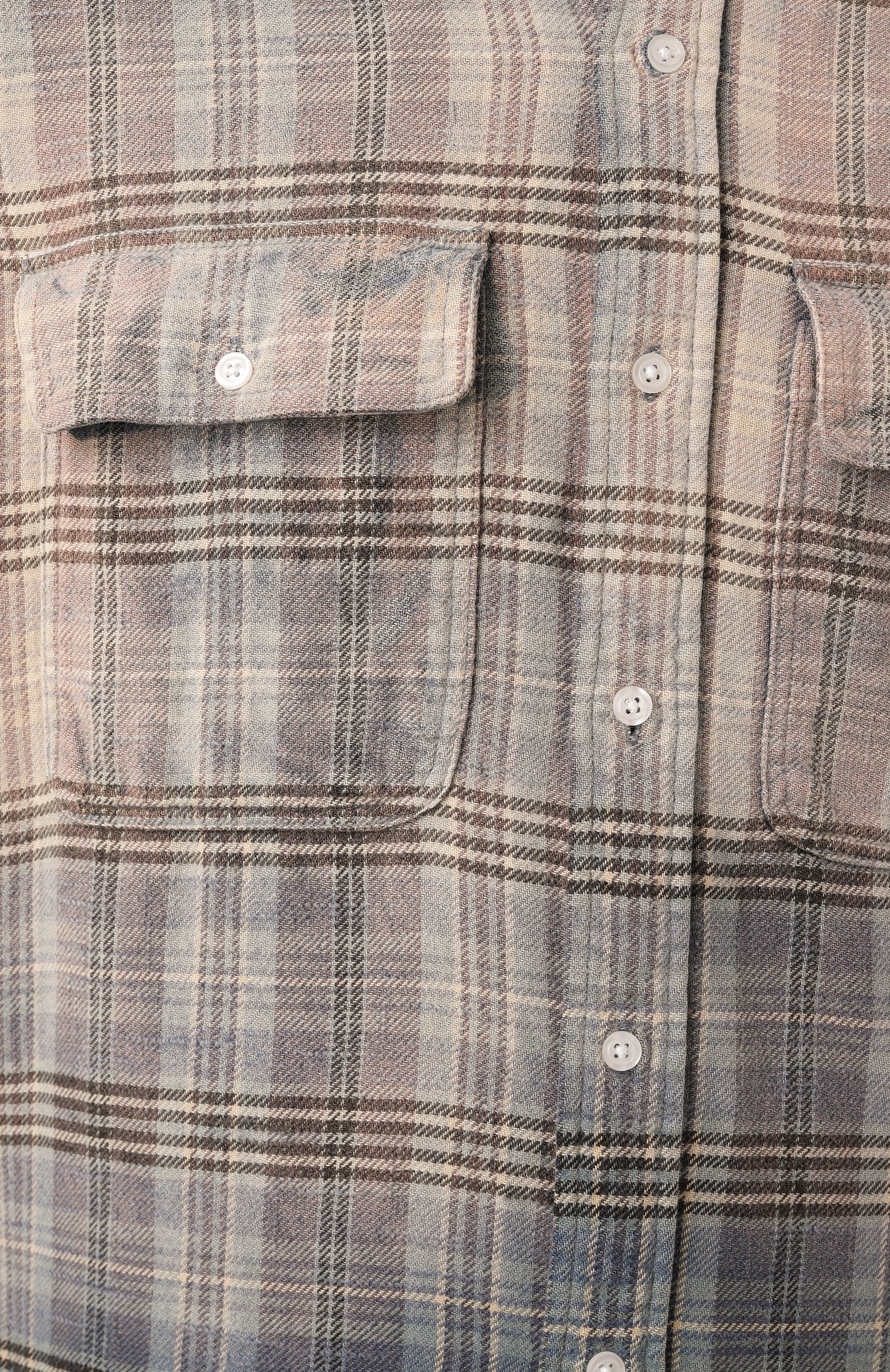 Хлопковая рубашка R13 разноцветного цвета по цене 76050 руб., арт. R13MR266-R458B, фото 6 Хлопковая рубашка R13, арт. R13MR266-R458B, фото 6