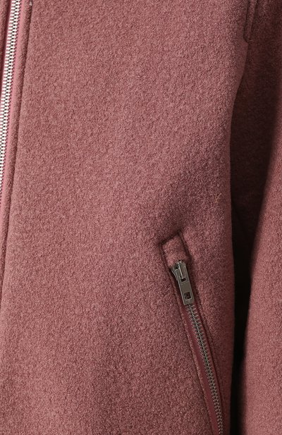 Шерстяной бомбер на молнии с контрастными манжетами RAG AND BONE, арт. W276424MZ, фото 5