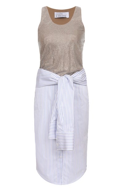 Женское платье с отделкой стразами GIUSEPPE DI MORABITO, арт. 04SSDR447C 04424