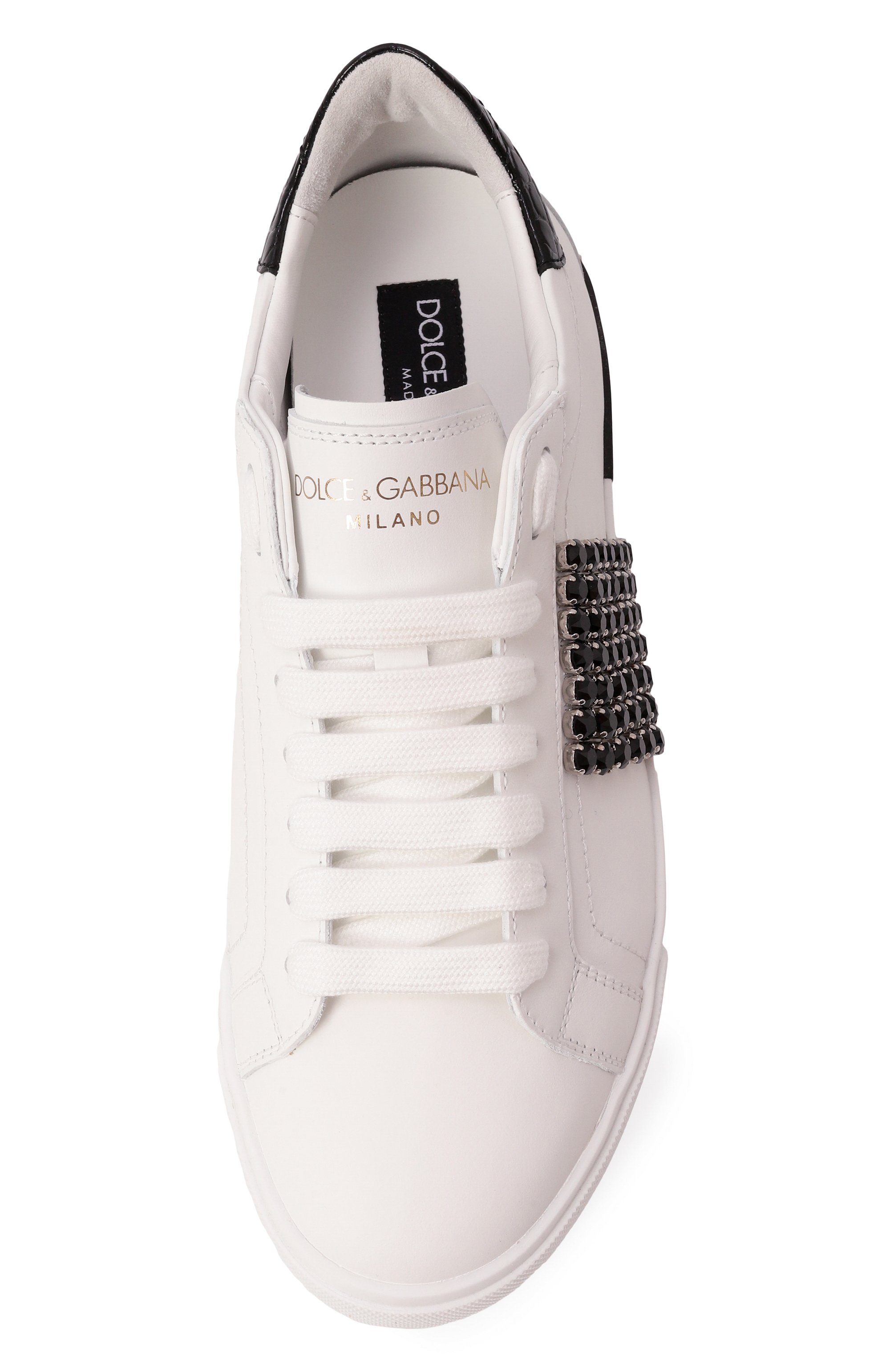 Кожаные кеды portofino vintage DOLCE & GABBANA, арт. CK2311/A6N63, фото 6