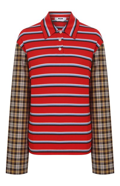 Женское хлопковое поло MSGM, арт. 4042MDM104 267310/267310