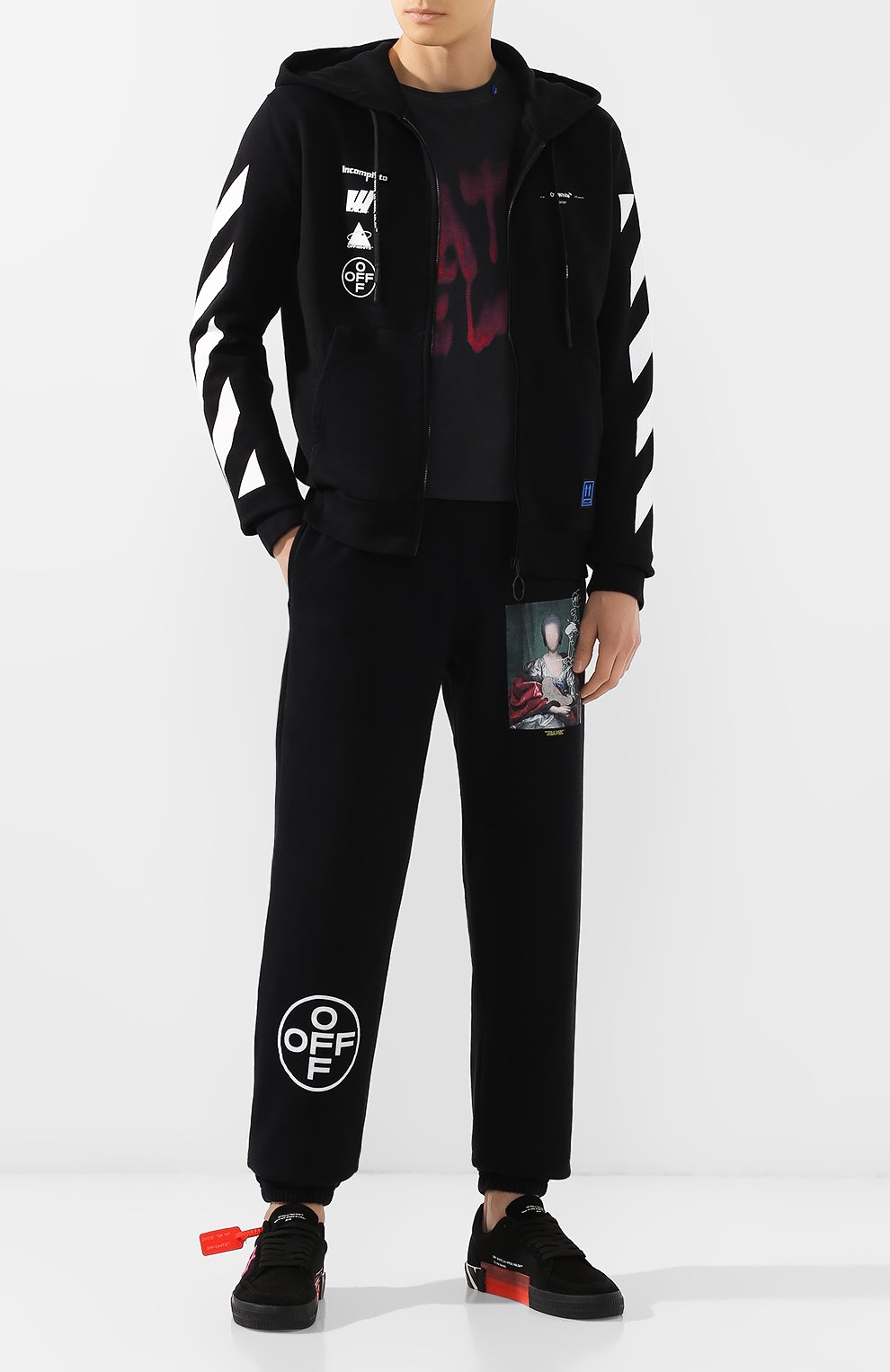 Хлопковая толстовка OFF-WHITE, арт. 0MBE001E19E300051088, фото 2