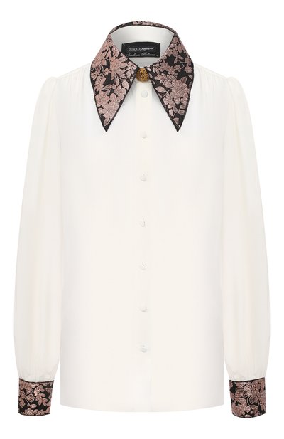 Женская шелковая рубашка DOLCE & GABBANA, арт. J5AAEZ/FU1FG