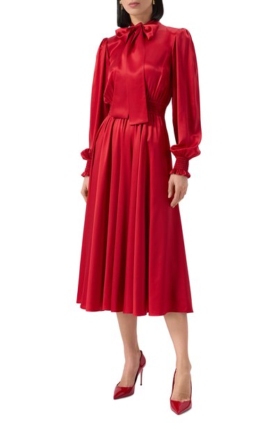 Атласное платье DOLCE & GABBANA, арт. F6TKRT/FU1AU, фото 3