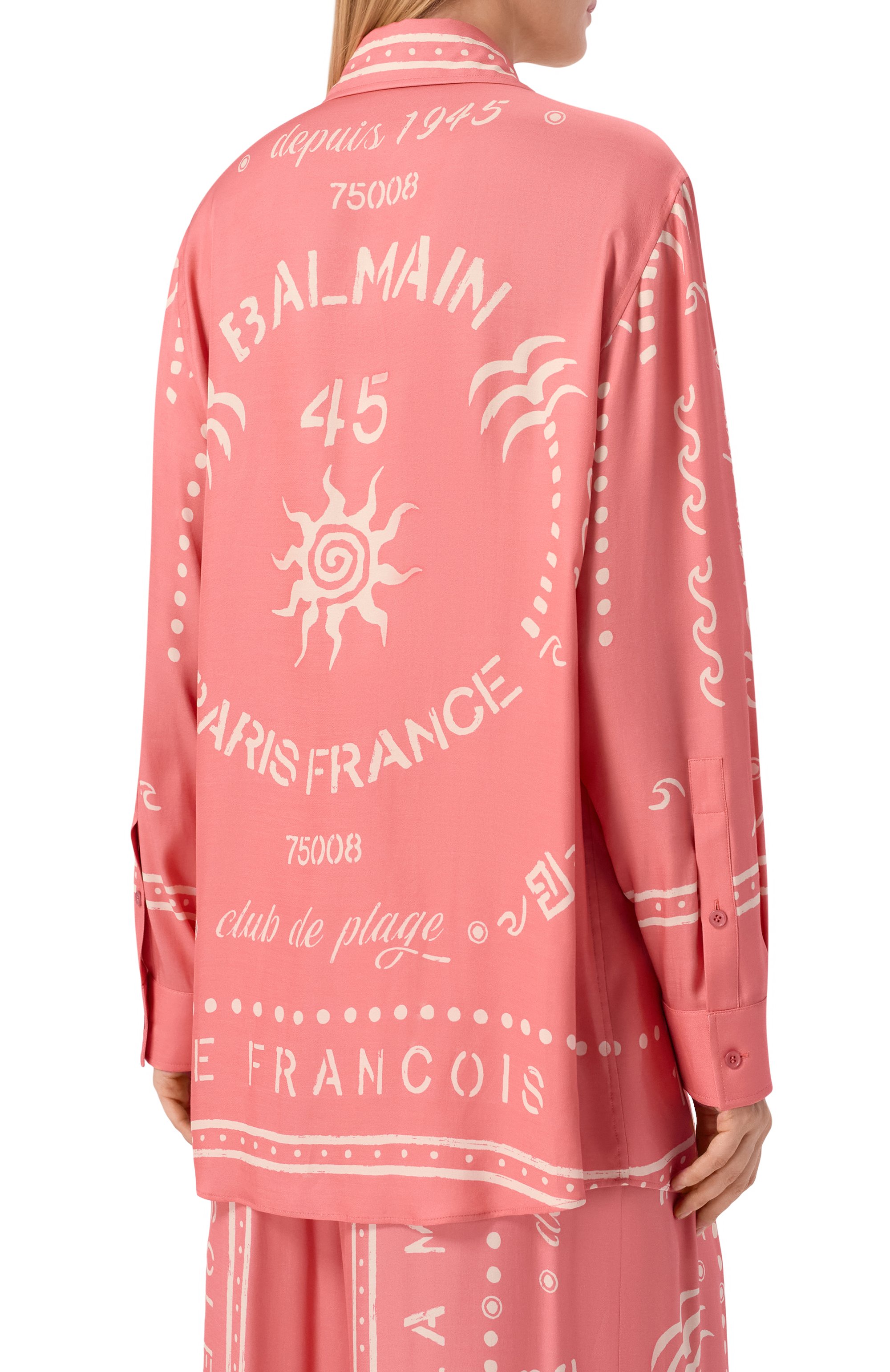 Рубашка из вискозы BALMAIN, арт. GF0HS435/VI92, фото 4