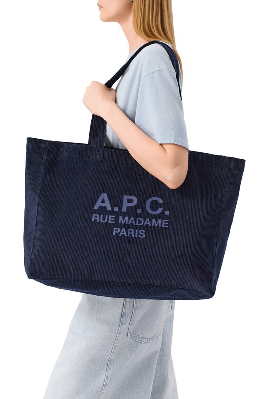 Сумка-тоут A.P.C. M61938/C0HBB Синий  M61938/C0HBB Фото 2