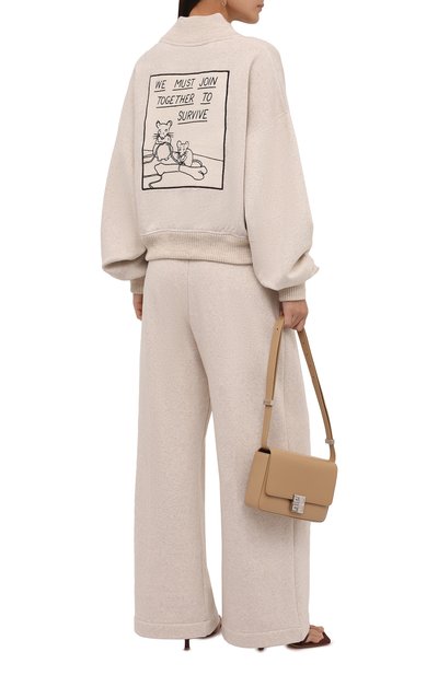 Свитер из вискозы и хлопка LOEWE кремового цвета по цене 94050 руб., арт. S359341XAL, фото 2 Свитер из вискозы и хлопка LOEWE, арт. S359341XAL, фото 2