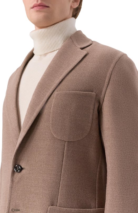 Шерстяной пиджак Stefano Ricci M1RSDB23T0/W0001P_003 Бежевый  M1RSDB23T0/W0001P_003 Фото 5