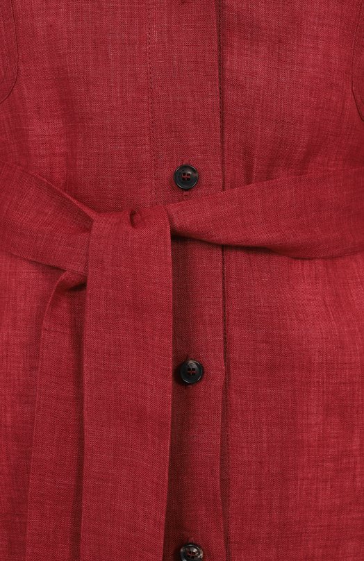 Льняная рубашка Kiton D57418K0903E01 Бордовый  D57418K0903E01 Фото 6