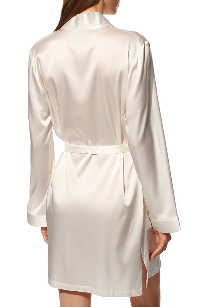 Шелковый халат MARJOLAINE кремового цвета по цене 45630 руб., арт. 4OXA2001, фото 4 Шелковый халат MARJOLAINE, арт. 4OXA2001, фото 4