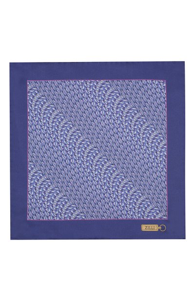 Шелковый платок ZILLI фиолетового цвета по цене 8995 руб., арт. 50715/HANDKERCHIEFS, фото 3 Шелковый платок ZILLI, арт. 50715/HANDKERCHIEFS, фото 3