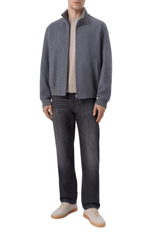 Хлопковая футболка Brioni UJSY0L/0D620 Бежевый  UJSY0L/0D620 Фото 2