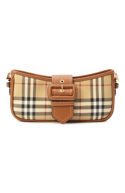 Женская сумка sling BURBERRY бежевого цвета, арт. 8092074 | Фото 1 (Материал: Экокожа; Размер: small; Драгоценные камни: Проставлено; Материал сплава: Проставлено)