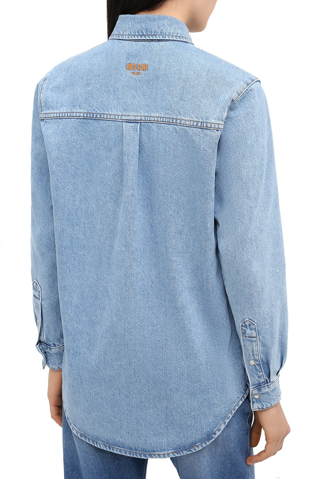 Джинсовая рубашка MSGM, арт. 2943MDE40L 207639, фото 4