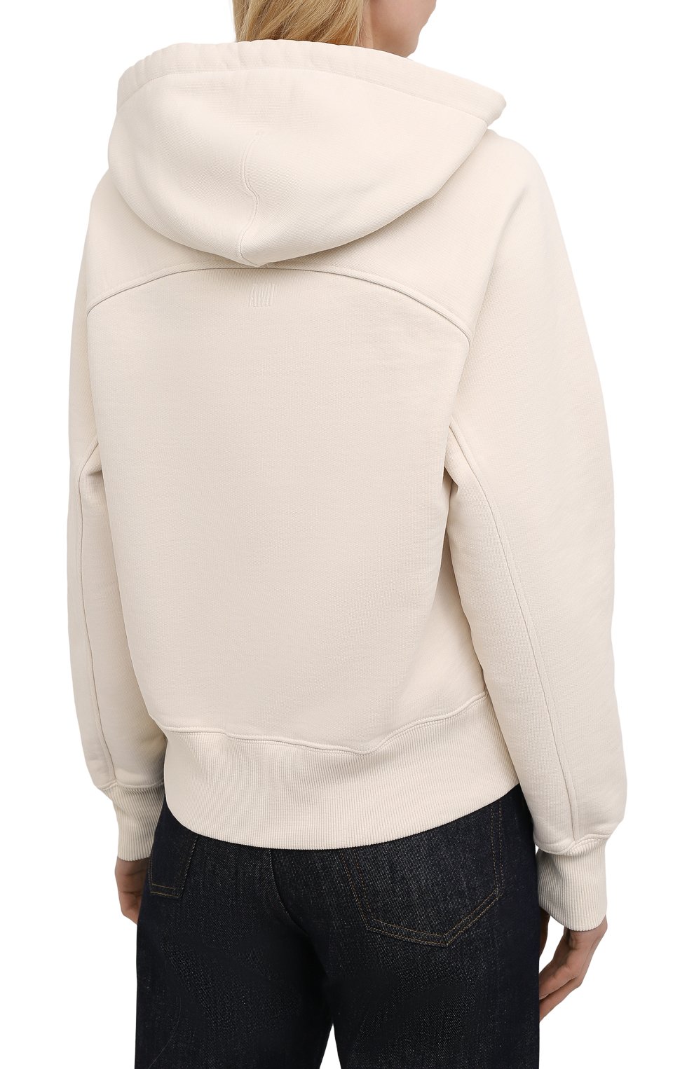 Хлопковое худи AMI, арт. E21FJ058.747, фото 4