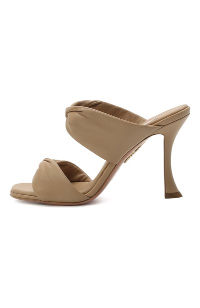 Кожаные мюли AQUAZZURA, арт. TWIHIGS0-NAP-NND, фото 3