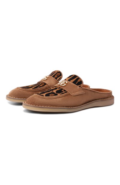 Женские замшевые сабо DOLCE & GABBANA, арт. CI0209/A3I08