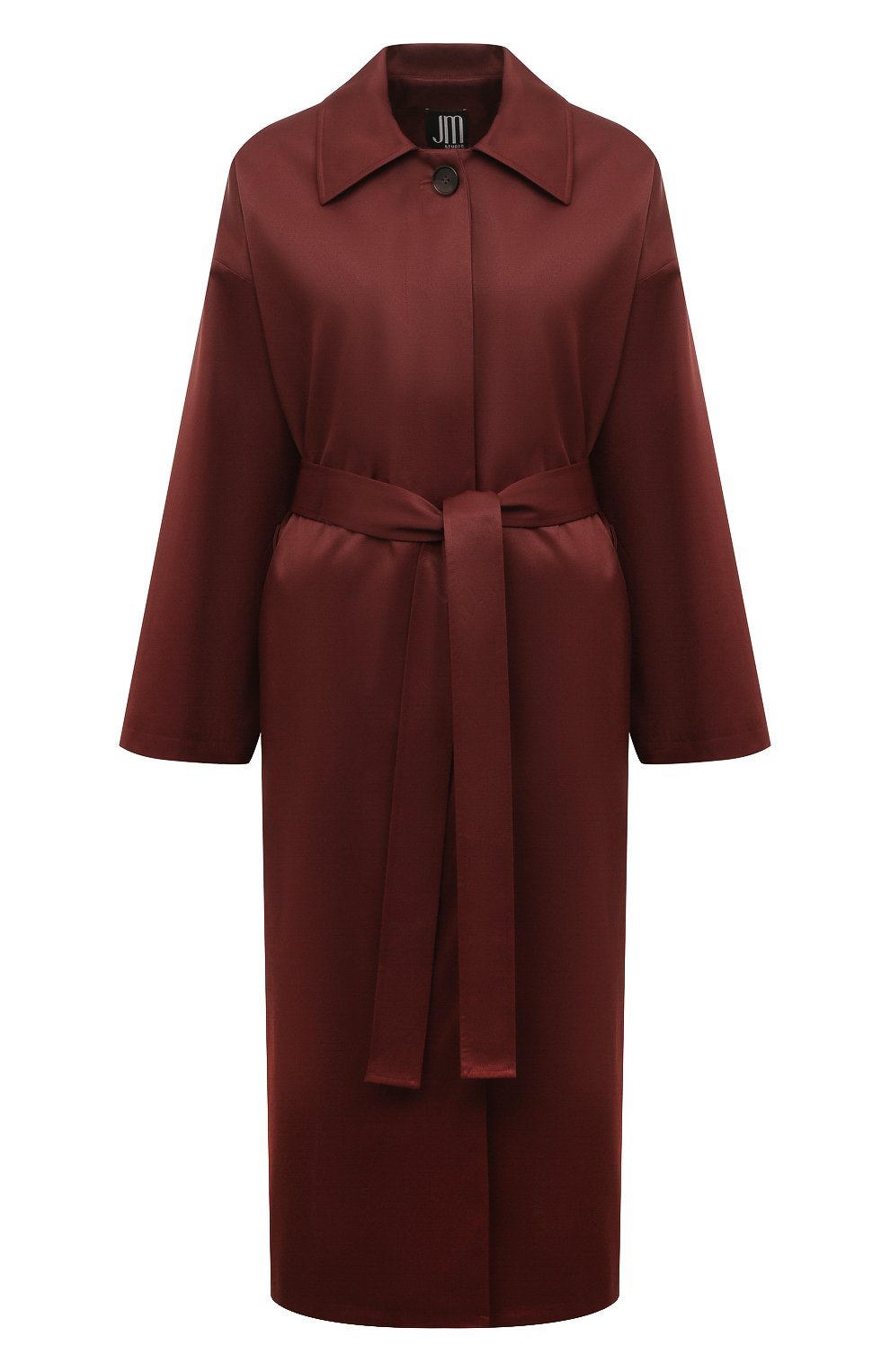 Плащ JM STUDIO бордового цвета по цене 50950 руб., арт. FW242520, фото 1 Плащ JM STUDIO, арт. FW242520, фото 1