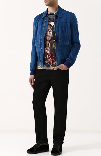 Замшевый бомбер на молнии  DOLCE & GABBANA, арт. G9KG5L/FULWF, фото 2